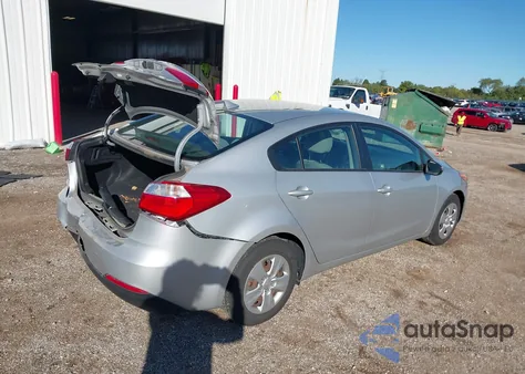 2016 Kia Forte Lx из США, поврежденный, VIN KNAFX4A61G5559647